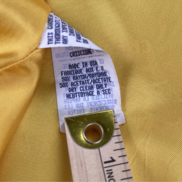 Criscione Sz L Brocade Floral Vintage Embellished Jacket Blazer Made In USA - Picture 16 of 16